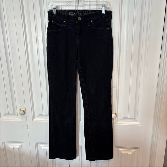 Wrangler Denim - Wrangler Q-Baby No Gap Waistband Black Jeans Size 3/4